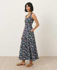 Fit & Flare Open Back Maxi Dress