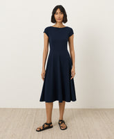 Fit & Flare Ballet Neck Dress