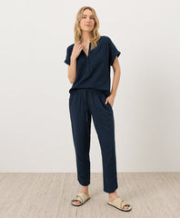 Coastal Double Gauze Tapered Pull-On Pant