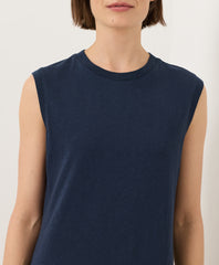 Soft-Slub Essential Easy Muscle Tee Maxi Dress