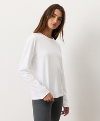 Soft-Slub Essential Crewneck Long Sleeve Tee