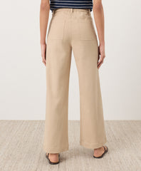 Stretch Twill Wide Leg Pant