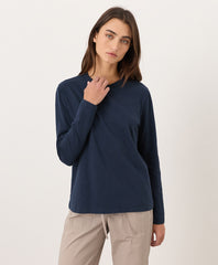 Soft-Slub Essential Crewneck Long Sleeve Tee
