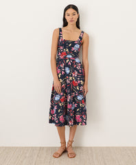 Fit & Flare Square Neck Dress