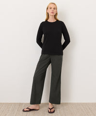 Luxe Essential Crewneck Long Sleeve Tee