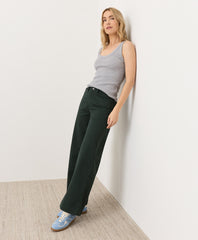 Stretch Twill Wide Leg Pant