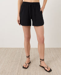 Coastal Double Gauze Curved Hem Short