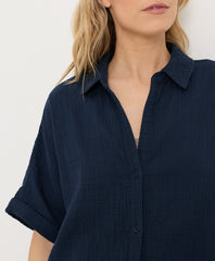 Coastal Double Gauze Oversized Shirt
