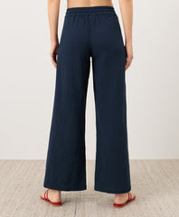 Coastal Double Gauze Split Hem Pant