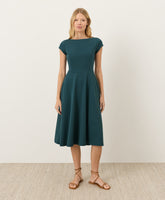 Fit & Flare Ballet Neck Dress