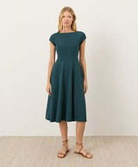 Fit & Flare Ballet Neck Dress