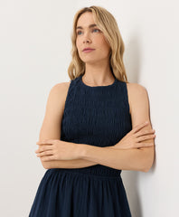 Coastal Double Gauze Smocked Dress