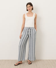 Coastal Double Gauze Split Hem Pant
