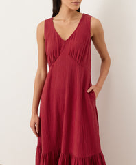Coastal Double Gauze Beach To Brunch Maxi Dress