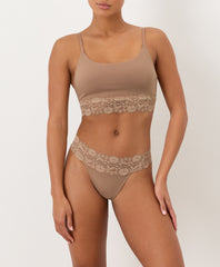 Lace Waist Thong