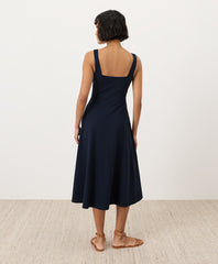 Fit & Flare Square Neck Dress