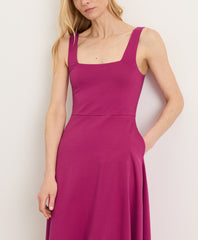 Fit & Flare Square Neck Dress
