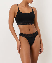 Lace Waist Thong