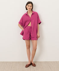 Coastal Double Gauze Oversized Shirt