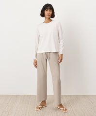 Luxe Essential Crewneck Long Sleeve Tee