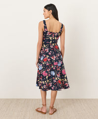Fit & Flare Square Neck Dress