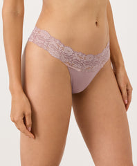 Lace Waist Thong 3-Pack