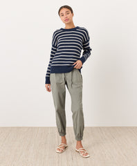Stretch Poplin Jogger