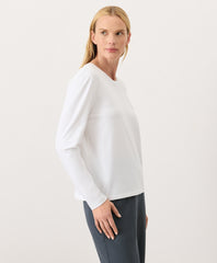 Luxe Essential Crewneck Long Sleeve Tee