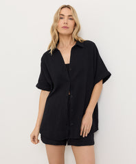 Coastal Double Gauze Oversized Shirt