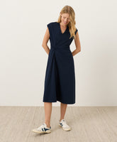 Fit & Flare V-Neck Twist Dress