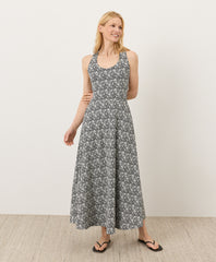 Fit & Flare Open Back Maxi Dress