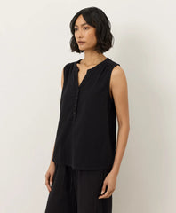 Coastal Double Gauze Henley Tank