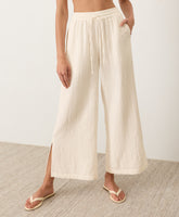 Coastal Double Gauze Split Hem Pant