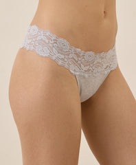Lace Waist Thong