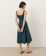 Fit & Flare Square Neck Dress