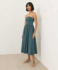 Fit & Flare Strapless Dress