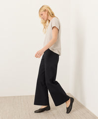 Stretch Twill Wide Leg Pant