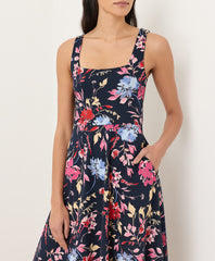 Fit & Flare Square Neck Dress