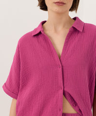Coastal Double Gauze Oversized Shirt