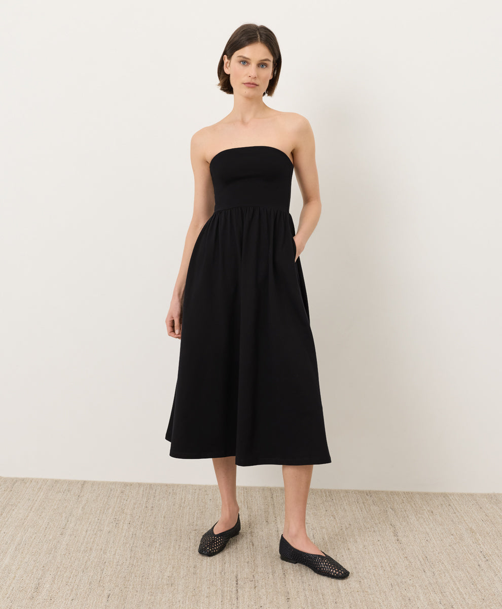 Fit & Flare Strapless Dress