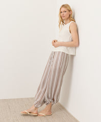 Coastal Double Gauze Split Hem Pant