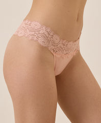 Lace Waist Thong 3-Pack
