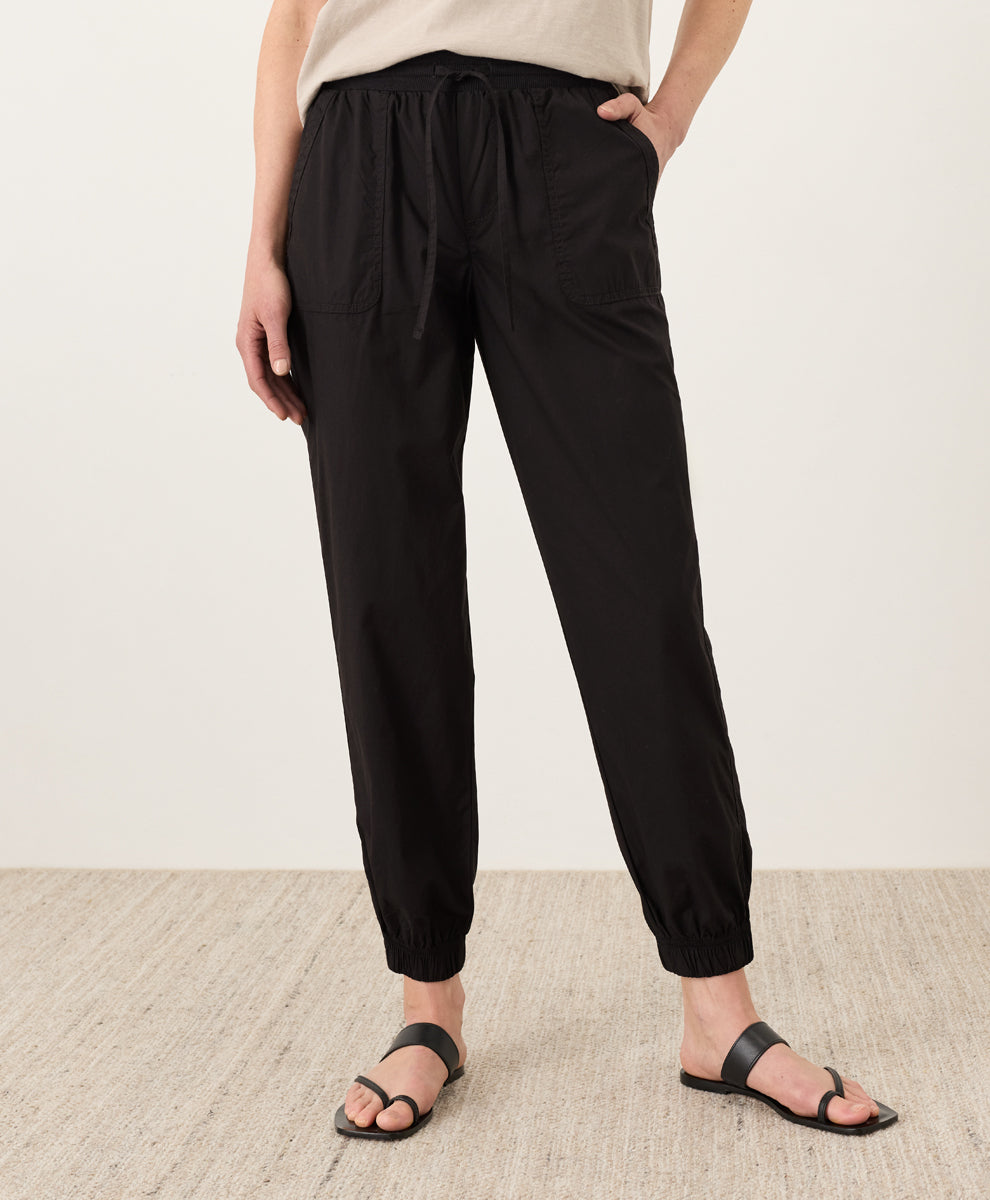 Stretch Poplin Jogger