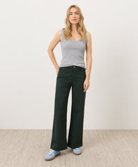 Stretch Twill Wide Leg Pant