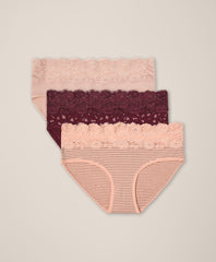 Lace Waist Brief 3-Pack