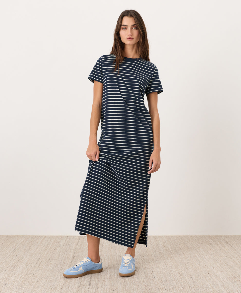 Soft-Slub Essential Easy Tee Maxi Dress