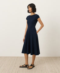 Fit & Flare Ballet Neck Dress