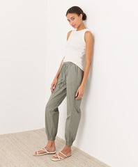 Stretch Poplin Jogger