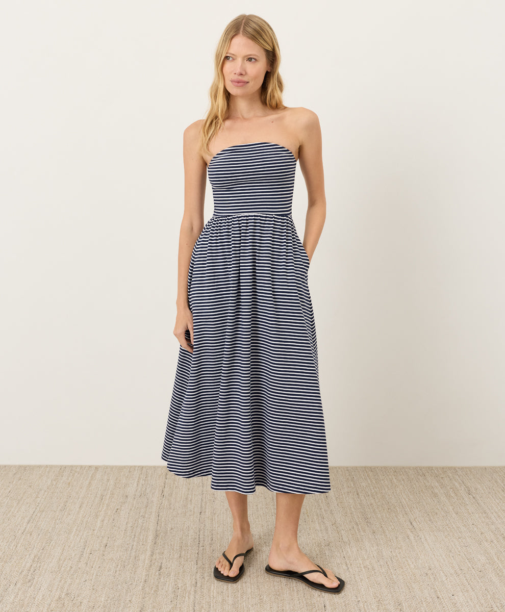 Fit & Flare Strapless Dress