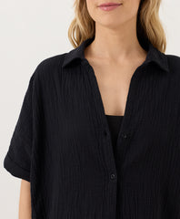 Coastal Double Gauze Oversized Shirt